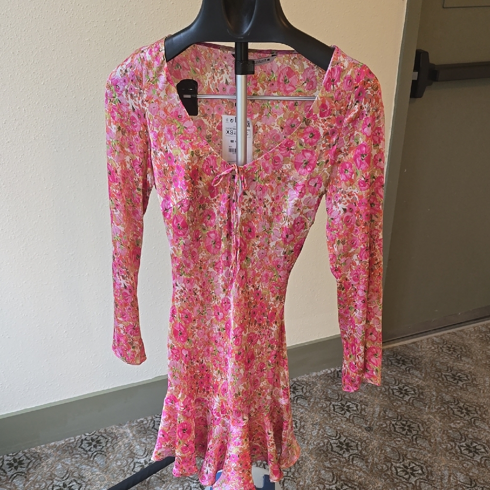 Zara Pink Floral Dress